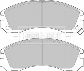 Гальмівні колодки, дискове гальмо (набір) BORG & BECK BBP1449 (фото 1)