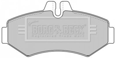 BBP1667 BORG & BECK - Гальмівні колодки до дисків