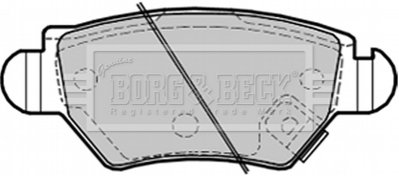 BBP1687 BORG & BECK - Гальмівні колодки до дисків