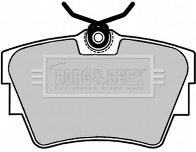Гальмівні колодки, дискове гальмо (набір) BORG & BECK BBP1693 (фото 1)