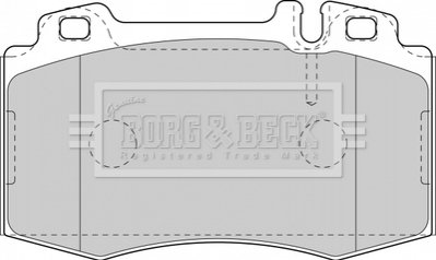 Гальмівні колодки, дискове гальмо (набір) BORG & BECK BBP1756 (фото 1)