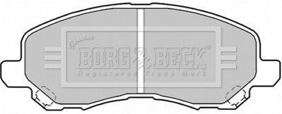 Гальмівні колодки, дискове гальмо (набір) BORG & BECK BBP1831 (фото 1)