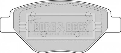 - Гальмівні колодки до дисків BORG & BECK BBP1851 (фото 1)