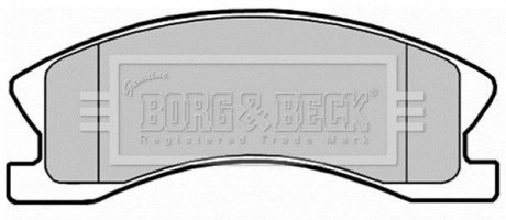 Дисковые тормозные колодки (передние) BORG & BECK BBP2148 (фото 1)