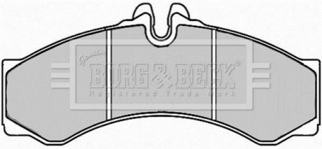 Дисковые тормозные колодки BORG & BECK BBP2247 (фото 1)