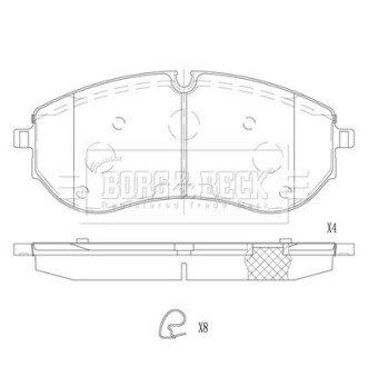 Колодки гальмівні (передні) VW Crafter 2.0 TDi 16- (CBI) Q+ BBP2837