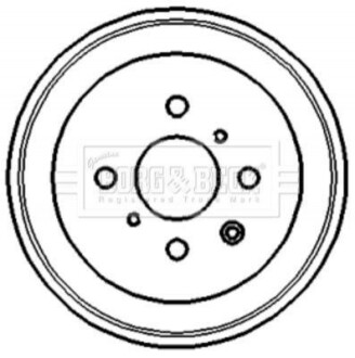 Тормозный барабан BORG & BECK BBR7120 (фото 1)