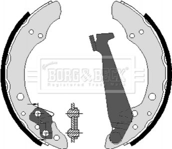 Гальмівні колодки (задні) BORG & BECK BBS6213 (фото 1)