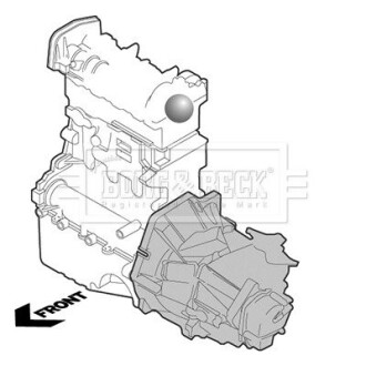 BEM4349 BORG & BECK Опора двигуна BEM4349