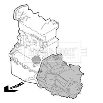 BEM4424 BORG & BECK Опора двигуна BEM4424