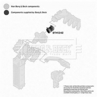 Патрубок интеркулера BORG & BECK BTH1242 (фото 1)