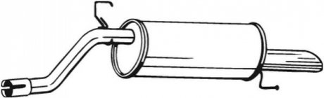 Глушитель (задняя часть) BOSAL 185-313 (фото 1)