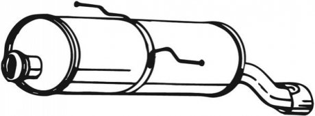 Глушитель (задняя часть) 190-603