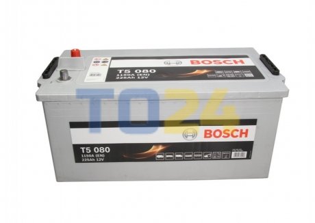 Аккумулятор 225Ah-12v BOSCH (T5080) (518x276x242), L+, EN1150 0092T50800
