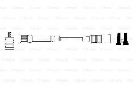 Комплект кабелей высоковольтных BOSCH 0356912898 (фото 1)