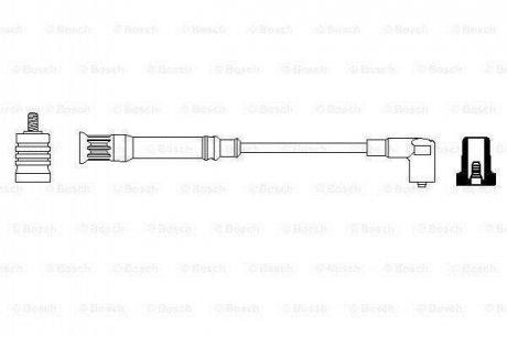 Комплект кабелей высоковольтных BOSCH 0356912939 (фото 1)