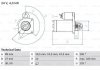 Стартер BOSCH 0 986 021 190 (фото 1)