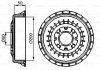 Гальмівний барабан BOGDAN/LADA/ZAZ 110/112/114/115/Kalina/Samara/1102 BOSCH 0986477146 (фото 1)