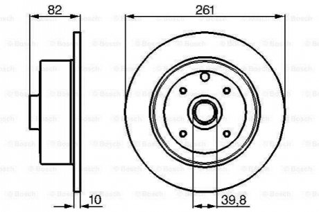 Тормозной диск (задний) BOSCH 0986478328 (фото 1)