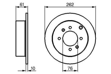 Тормозной диск BOSCH 0 986 479 125 (фото 1)