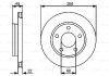 Тормозной диск (задний) BOSCH 0986479463 (фото 1)