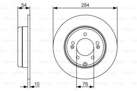 Тормозной диск (задний) BOSCH 0986479A45 (фото 1)
