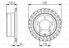 Гальмівний диск (задній) BOSCH 0986479A61 (фото 1)