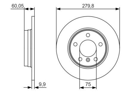 Тормозной барабан BOSCH 0986479S34 (фото 1)