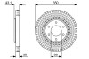 Гальмівний диск NISSAN/INFINITI Armada/Titan/QX56 \'\'F \'\'5,6 \'\'03-10 - кр. 1 шт BOSCH 0986479V51 (фото 1)