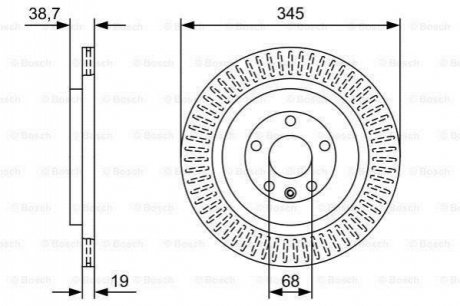 BOSCH FORD Диск торм. задний Explorer 3,5 10- 0986479W54