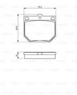 Дисковые тормозные колодки BOSCH 0986494579 (фото 1)