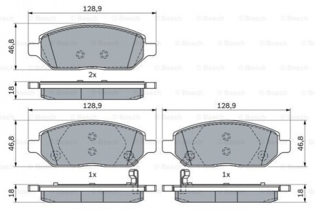 Дискові гальмівні колодки 0986494906