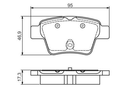 Дисковые тормозные колодки (задние) BOSCH 0986495092 (фото 1)