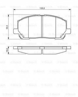 Гальмівні колодки (набір) 0986495126