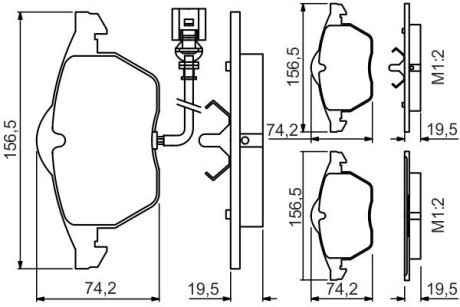 Тормозные колодки BOSCH 0 986 495 249 (фото 1)