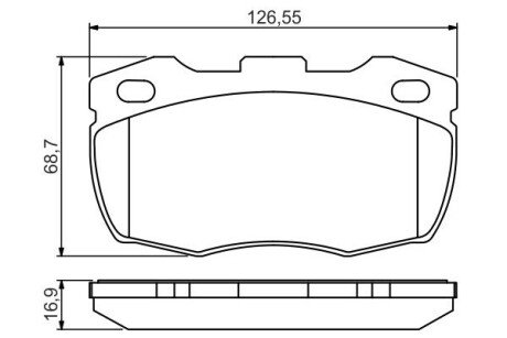 LANDROVER Тормозные колодки передн.Defender 90- BOSCH 0986495269 (фото 1)