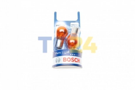 Лампа розжарювання PY21W 12V 21W BAU15s (blister 2шт) (вир-во Bosch) 1 987 301 018