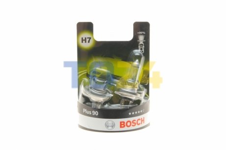 Лампа розжарювання H7 12V 55W PX26d plus 90 (компл.) (вир-во Bosch) 1987301423