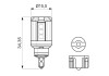 Автолампа светодиодная (W16W 12V 1,8W LED 6000K COOL) BOSCH 1987301523 (фото 6)