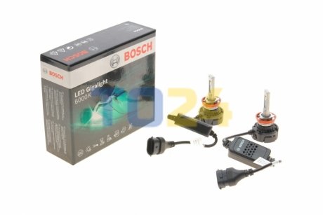 Лампа светодиодная LED Gigalight PGJ19 (H8) 12 V 30 W Duobox cool BOSCH 1987301558 (фото 1)