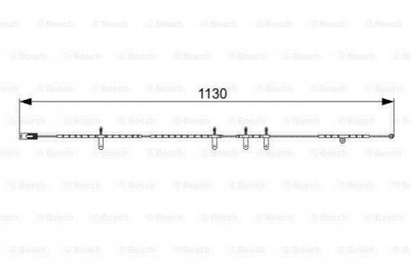 Датчик износа тормозных колодок BOSCH 1987473016 (фото 1)