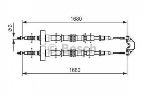 Трос зупиночних гальм 1 987 477 528