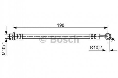 Тормозной шланг BOSCH 1987481712 (фото 1)