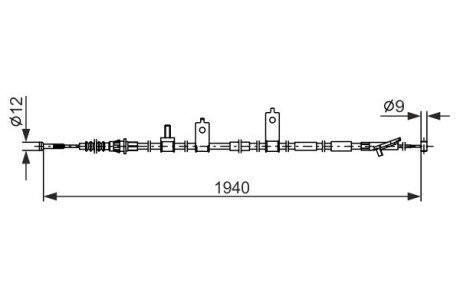 Трос зупиночних гальм 1 987 482 853