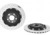 Диск гальмівний SL R230 65 AMG /perforowana,2-elementowa/ BREMBO 09931523 (фото 1)