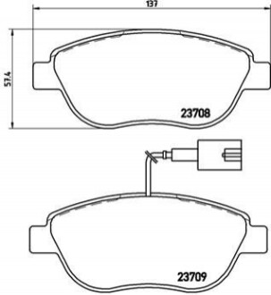 Дисковые тормозные колодки P23 137X