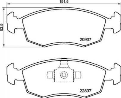 Дисковые тормозные колодки P23 192