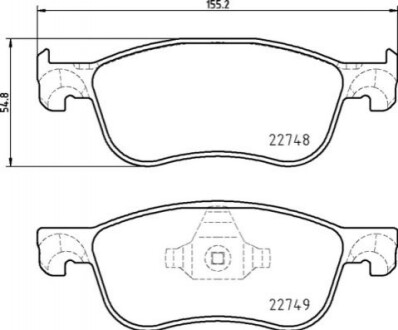 Тормозные колодки P24 210