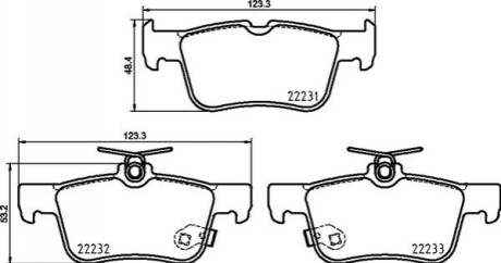 Дискові гальмівні колодки BREMBO P24 217 (фото 1)