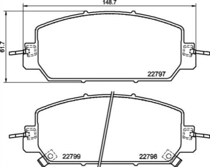 Тормозные колодки дисковые P28 098